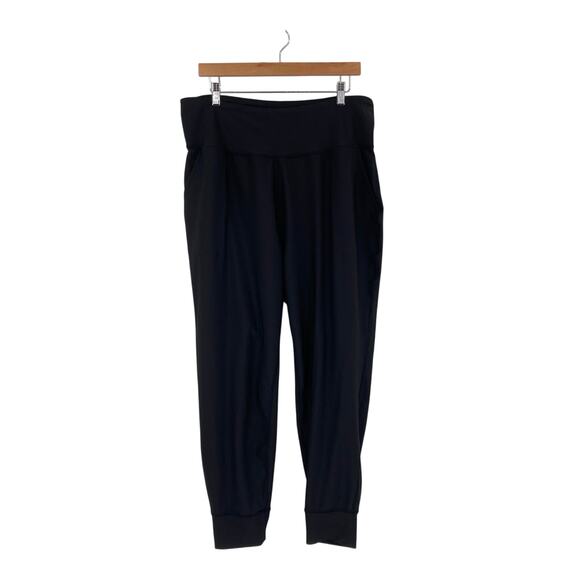 Womens Old Navy Active Powersoft High Rise Jogger Go Dry Size 2XL Black - Picture 1 of 11